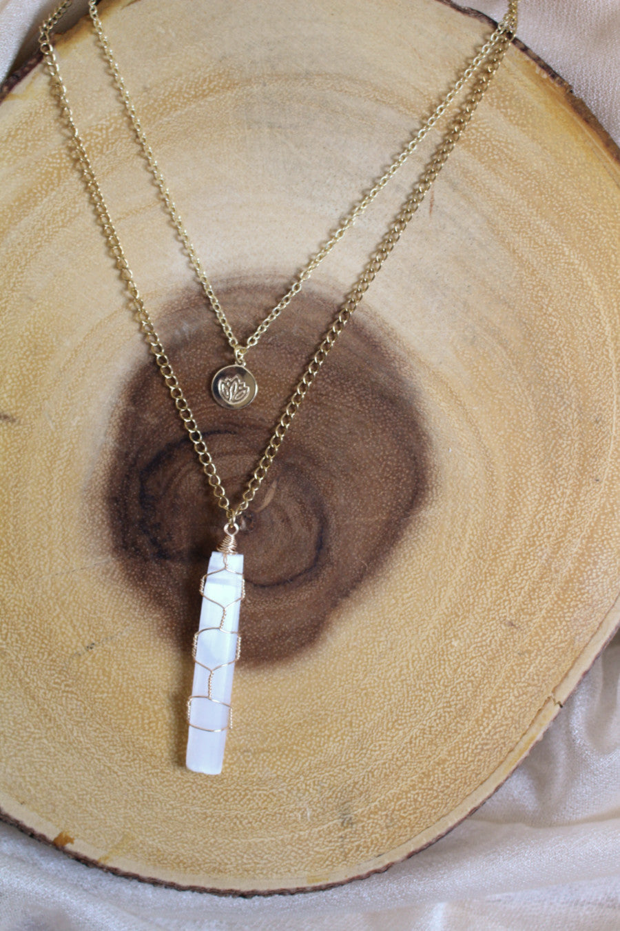 Load image into Gallery viewer, Peace &amp;amp; Protection Layered Necklace

